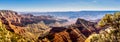 Panorama View at the Walhalla Overlook on the Cape Royal Road at the North Rim of the Grand Canyon Royalty Free Stock Photo