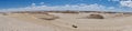 A panorama view of weathered landform Royalty Free Stock Photo