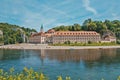 Panorama view on Weltenburg Abbey. Kelheim, Bavaria, Germany