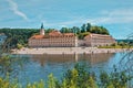 Panorama view on Weltenburg Abbey. Kelheim, Bavaria, Germany Royalty Free Stock Photo