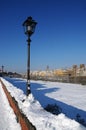 Panorama view in Winter at Florence.