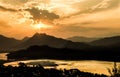 Mekong River at Sunset - Luang Prabang, Laos