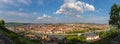 Panorama view of Wuerzburg cityscape from Marienberg Fortress Royalty Free Stock Photo