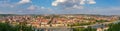 Panorama view of Wuerzburg cityscape from Marienberg Fortress Royalty Free Stock Photo