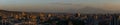 Panorama view of yerevan by dusk, armenia