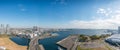 Panorama View of Yokohama bay Royalty Free Stock Photo