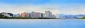 Panorama view of zhuhai city china