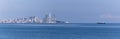 Panorama with views of modern Batumi sea side Royalty Free Stock Photo