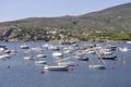 Panorama of the village of Cadaques in the Spanish region of Cat