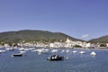 Panorama of the village of Cadaques in the Spanish region of Cat