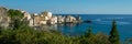 Panorama of  the village of Erbalunga, Cap Corse in Corsica France Royalty Free Stock Photo