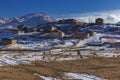 Panorama of the village of Gryz in Azerbaijan Royalty Free Stock Photo