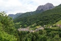 Panorama of village Valtorta in the mountains in Lombardy