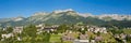 Panorama of the village of Villard de Lans, Vercors France Royalty Free Stock Photo