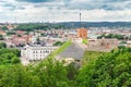 Panorama of Vilnius, the capital of Lithuania, in summer