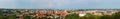 Panorama of Vilnius, Lithuania. View from the Hill of Three Crosses Royalty Free Stock Photo