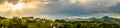 Panorama of vineyards hills in south Styria, Austria. Tuscany like place to visit