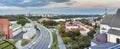 Panorama of Vistula river in Warsaw