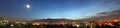 Panorama of Vitosha Mountain by night Royalty Free Stock Photo