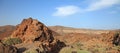 Panorama of volcanic desert.