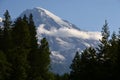 Panorama Volcanic Mountain Landscape in Mount Rainier National Park, Washington