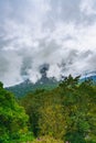 Panorama of volcano Arenal and view of beautiful nature of Costa Rica, La Fortuna, Costa Rica. Central America Royalty Free Stock Photo