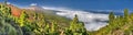 Panorama of the volcano Teide and Orotava Valley - view from Mirador La Crucita - Tenerife