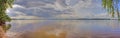 Panorama Of Volga Royalty Free Stock Photo