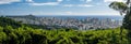 Panorama of Waikiki and Honolulu from Tantalus Overlook on Oahu Royalty Free Stock Photo