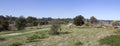 Panorama of the walkpath along the Leschenault Estuary Bunbury Western Australia .