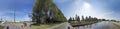 Panorama of War memorial in Victory Park on Poklonnaya Hill, Moscow Royalty Free Stock Photo