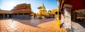 Panorama of Wat Phra That Doi Suthep or Phra That Doi Suthep temple in Chiang Mai province