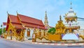 Panorama of Wat Si Bunruang temple, Lamphun, Thailand Royalty Free Stock Photo