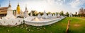 Panorama of Wat Suan Dok or Buppharam Temple in Chiang Mai Province