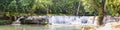 Panorama Waterfall on the mountain in tropical forest