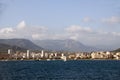 Panorama waterfront ajaccio corsica france Royalty Free Stock Photo