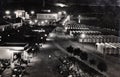 Panorama of the waterfront at night in the 1960s