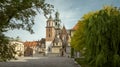 Panorama of Wawel castle cathedral in Krakow, Poland Royalty Free Stock Photo