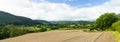 Panorama of welsh countryside Royalty Free Stock Photo