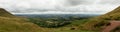 Panorama of the Welsh countryside Royalty Free Stock Photo