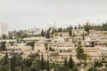 Panorama of West Jerusalem Yemin Moshe neighborhood . Royalty Free Stock Photo