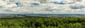 Panorama of the Wetterau as seen from viewpoint Winterstein Royalty Free Stock Photo