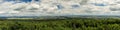 Panorama of the Wetterau as seen from viewpoint Winterstein Royalty Free Stock Photo