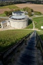 Panorama building Monument Waterloo battle memorial, Belgium Royalty Free Stock Photo