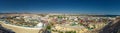 Panorama of white city and the blue sea, Egypt. Royalty Free Stock Photo