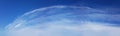 Panorama of white cloud and blue sky in morning Royalty Free Stock Photo