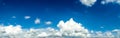 Panorama of White Cloud blue sky Royalty Free Stock Photo