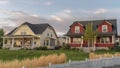 Panorama White picket fence with ornamental reeds near sunset Royalty Free Stock Photo