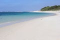 Panorama of the white sandy beach at Munglinup, Esperance, Western Australia Royalty Free Stock Photo