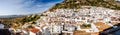 Panorama of white village of Mijas Royalty Free Stock Photo